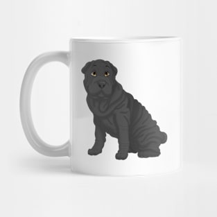 Black Shar-Pei Dog Mug